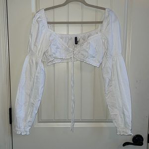 H&M Top M White